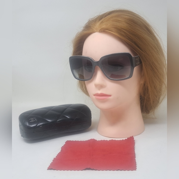 NWOT Chanel Women's Sunglasses Gradient Tint CC Logo 5221-A 56-19-135 - Picture 6 of 16